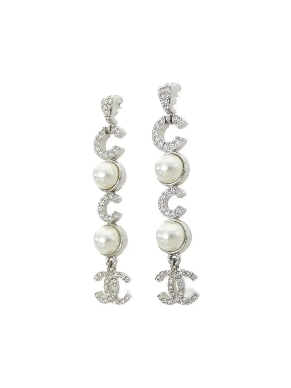 Chanel Earrings Silver-Tone Metal #287967C14B